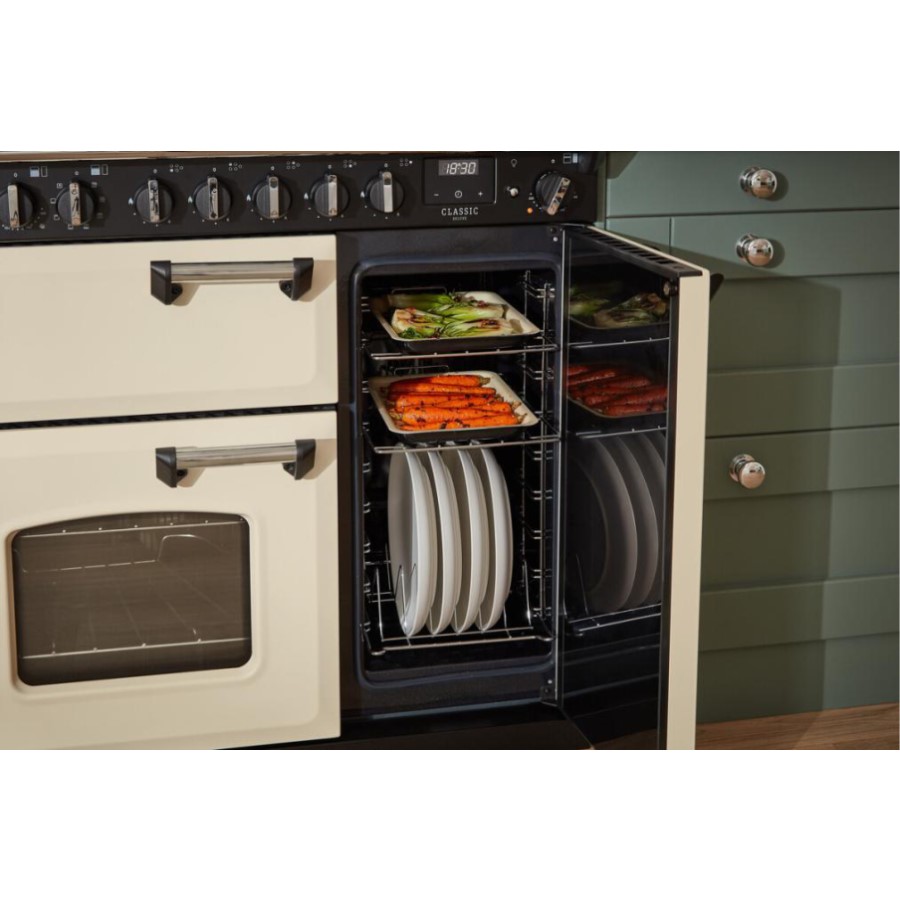 additioanl image for  RangeM Dual Fuel Bordeaux/Chrome 90 cm 